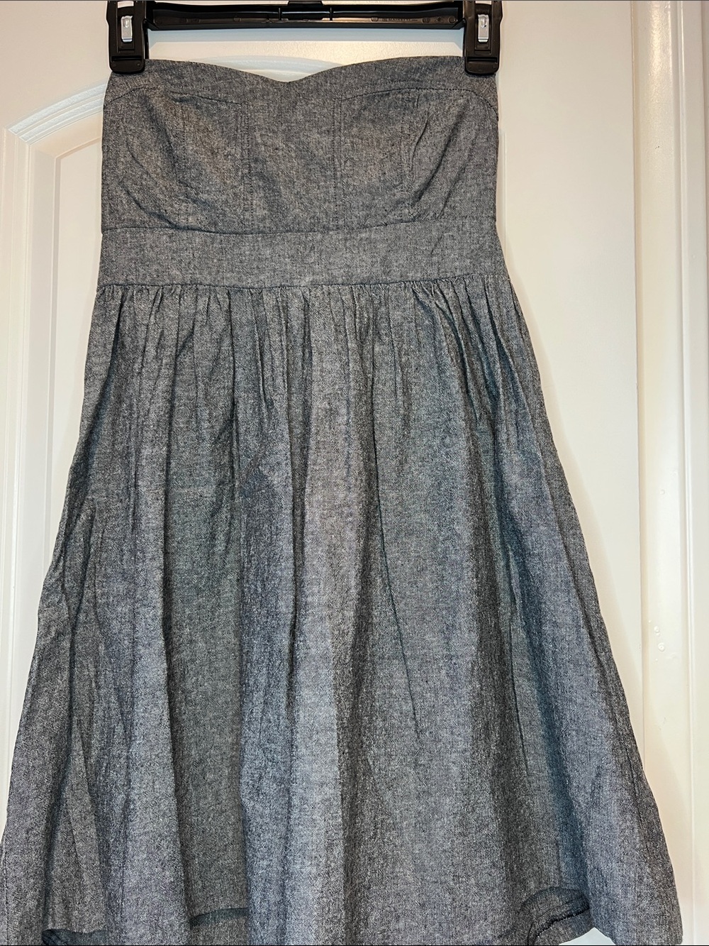 Poetry Strapless Heather Gray Sundress